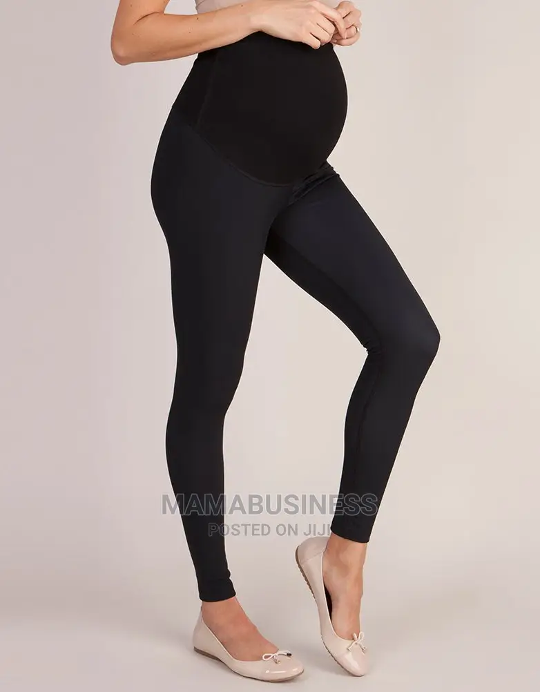 Over the Bump Pregnancy Maternity Leggings - Black