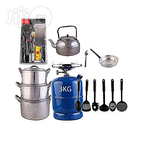 Generic Economy Kitchen Bundle 3kg Gas Cylinder + Set Of 3kg