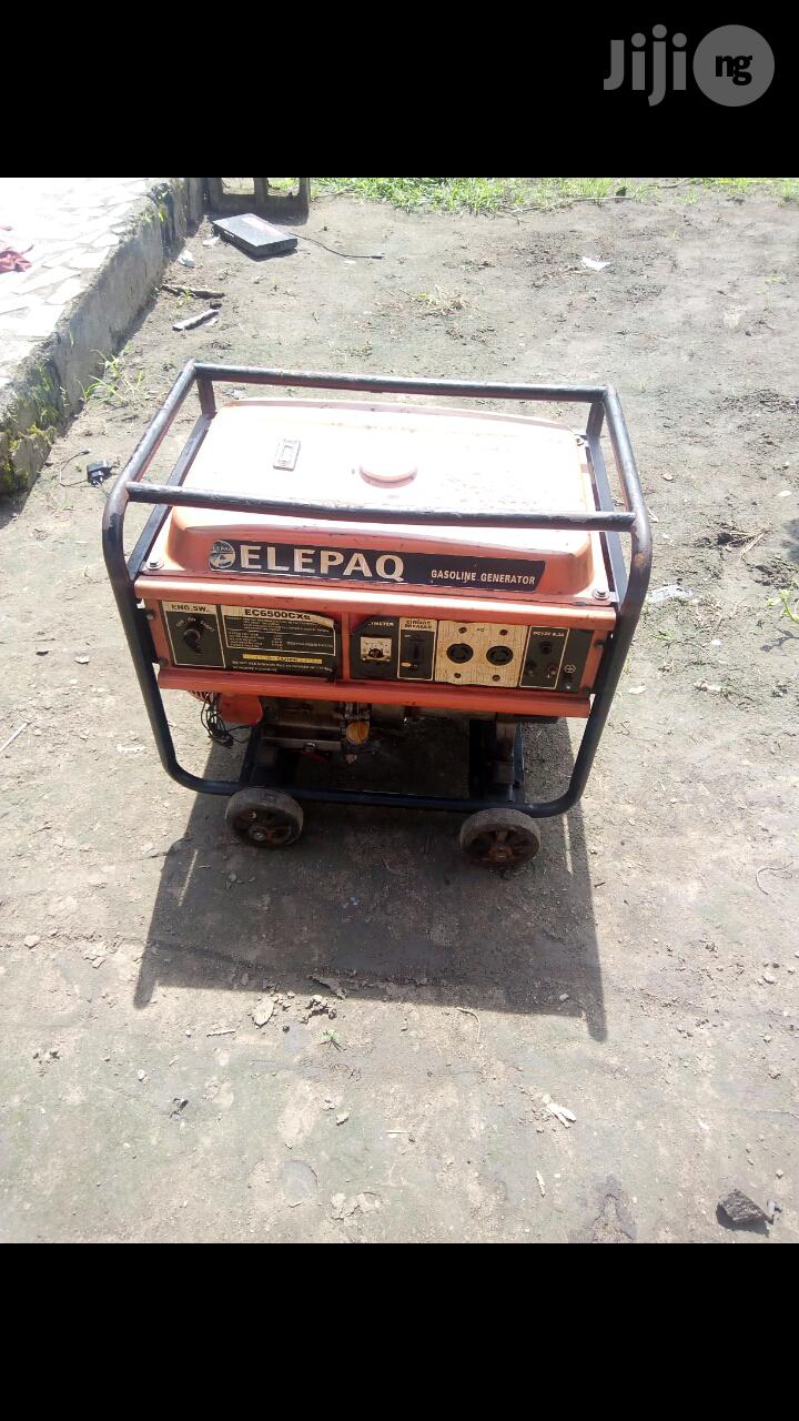 Neatly Used 6.5KVA ELEPAQ EC6500CXS 100% Copper Generator