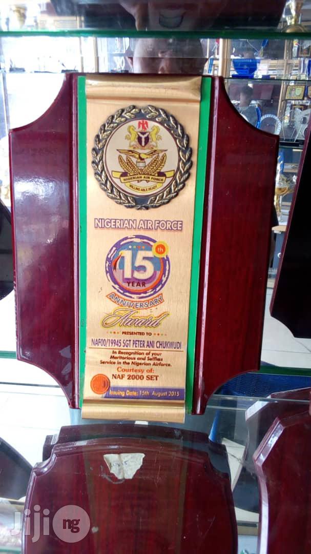 Wood Plaque With Plate Chinochris Sports Ltd