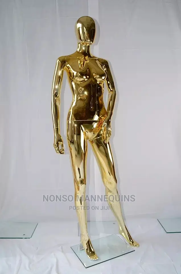 Female Gold Faceless Mannequin