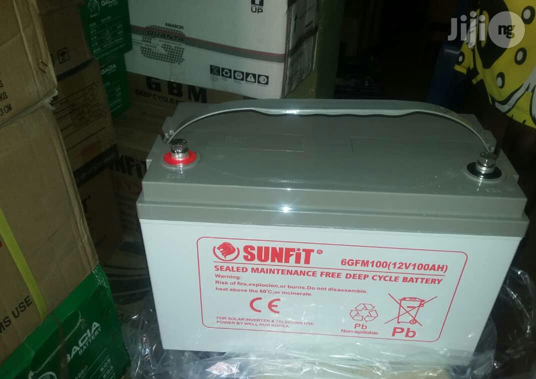 Sunfit 12v100ah Deep Cycle Lead Acid Battery