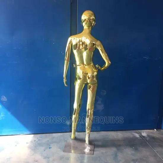 New Design Male And Female Gold And Silver Chrome Mannequins