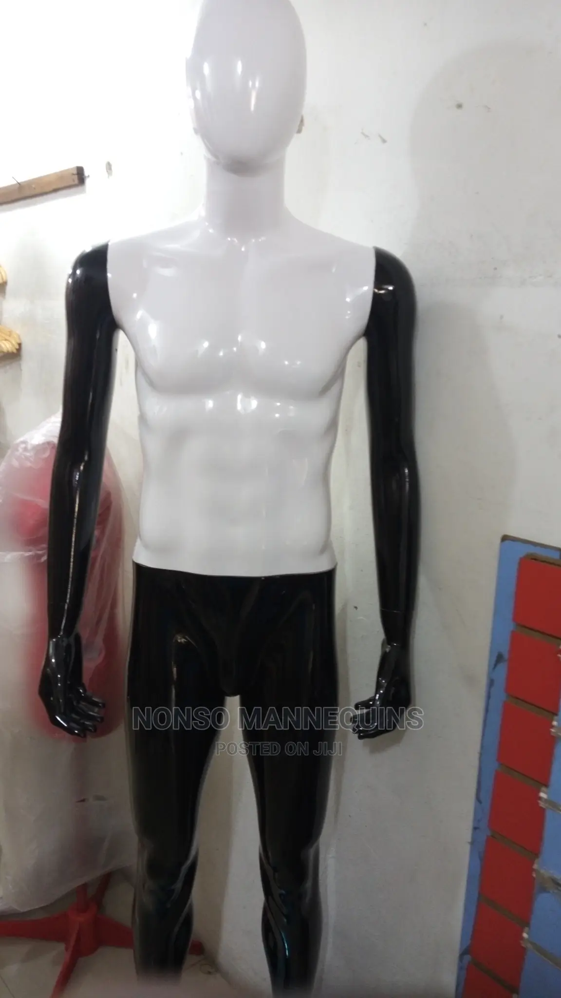 White and Black Male Display Mannequin.