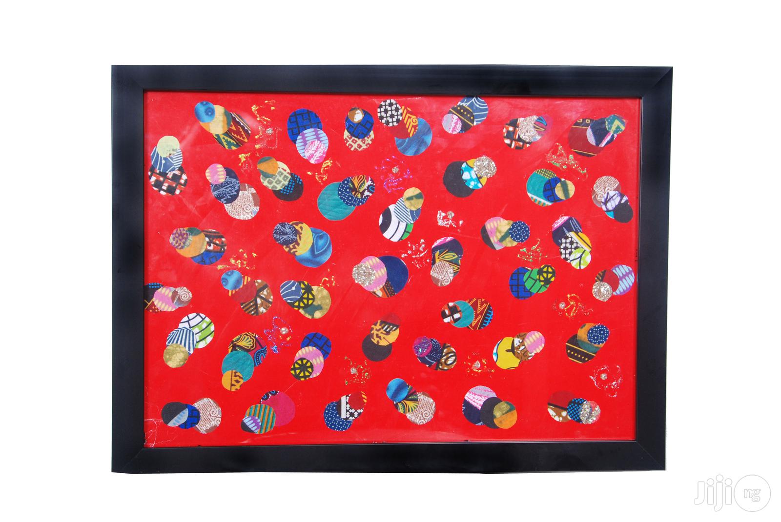 Ankara Portrait Frame Artwork Ro1 - Handmade (Black Friday)