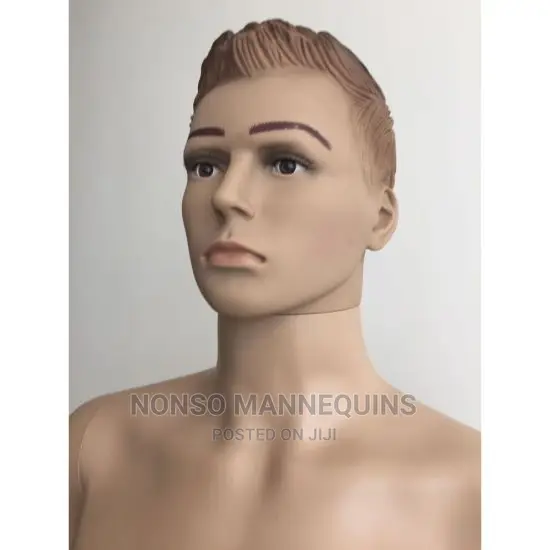 Skin Man Mannequin With Moulded Wig for Window Display