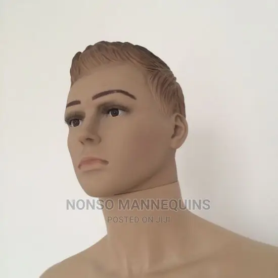 Skin Man Mannequin With Moulded Wig for Window Display
