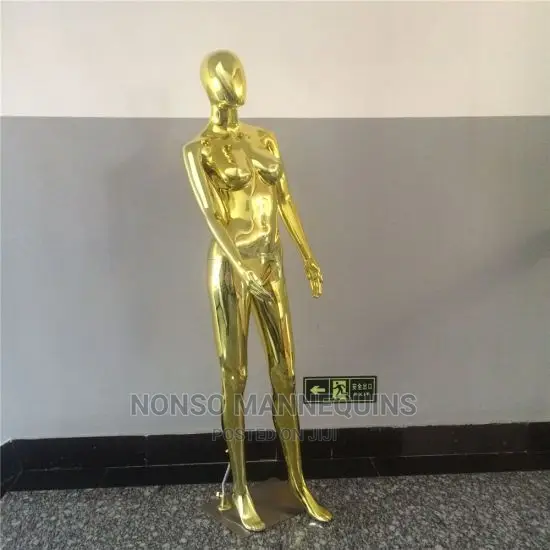 High Quality Female Dummy Gold Mannequin For Display