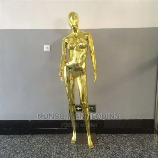 High Quality Female Dummy Gold Mannequin For Display