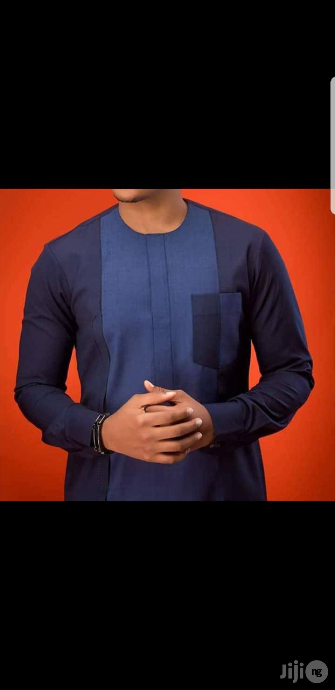 Men's Senator Native Attire- Blue