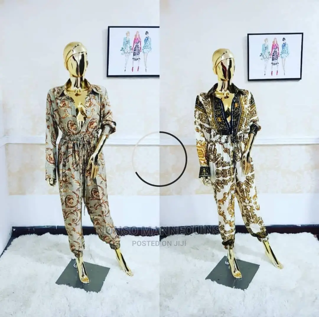 Gold And Silver Female Display Mannequin