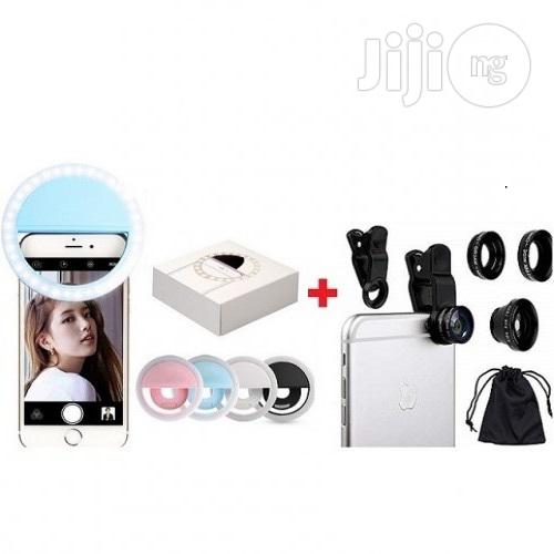 3-In-1 Camera Lens With Selfie Ring Light