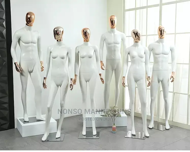 White and Gold Male Nd Female High Quality Display Mannequin