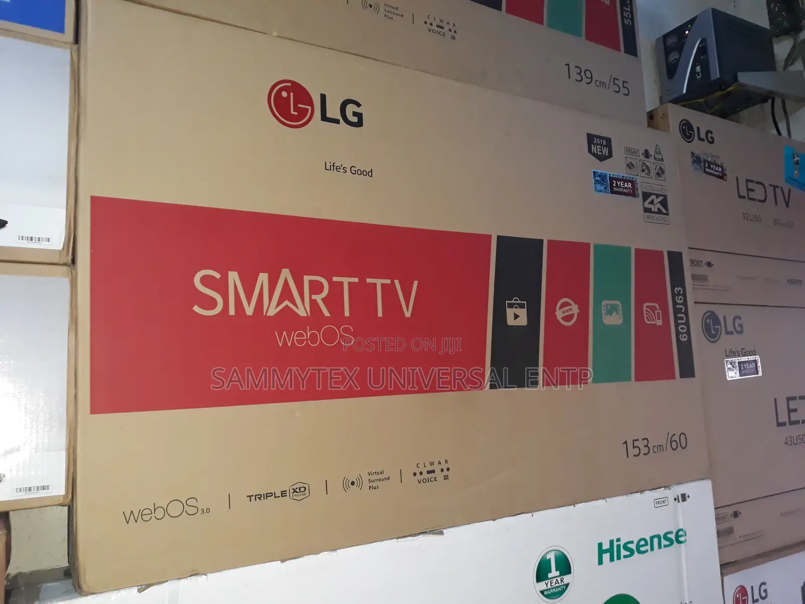 New LG Led Smart TV 60 Inches With 2years Warranty Sign