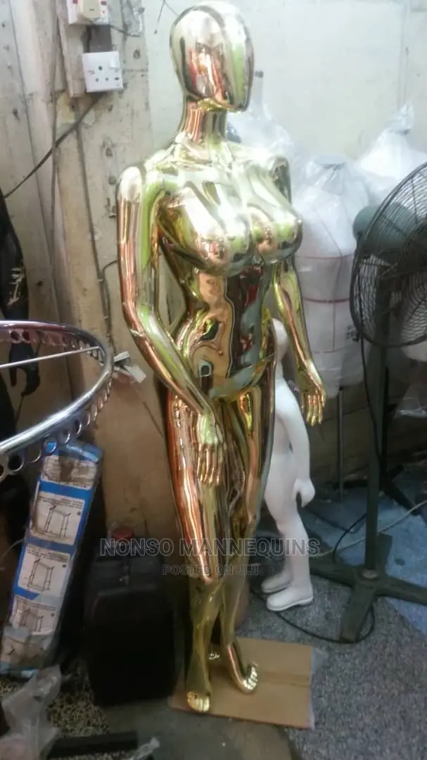 New Imported Female Silver And Gold Chrome Mannequins