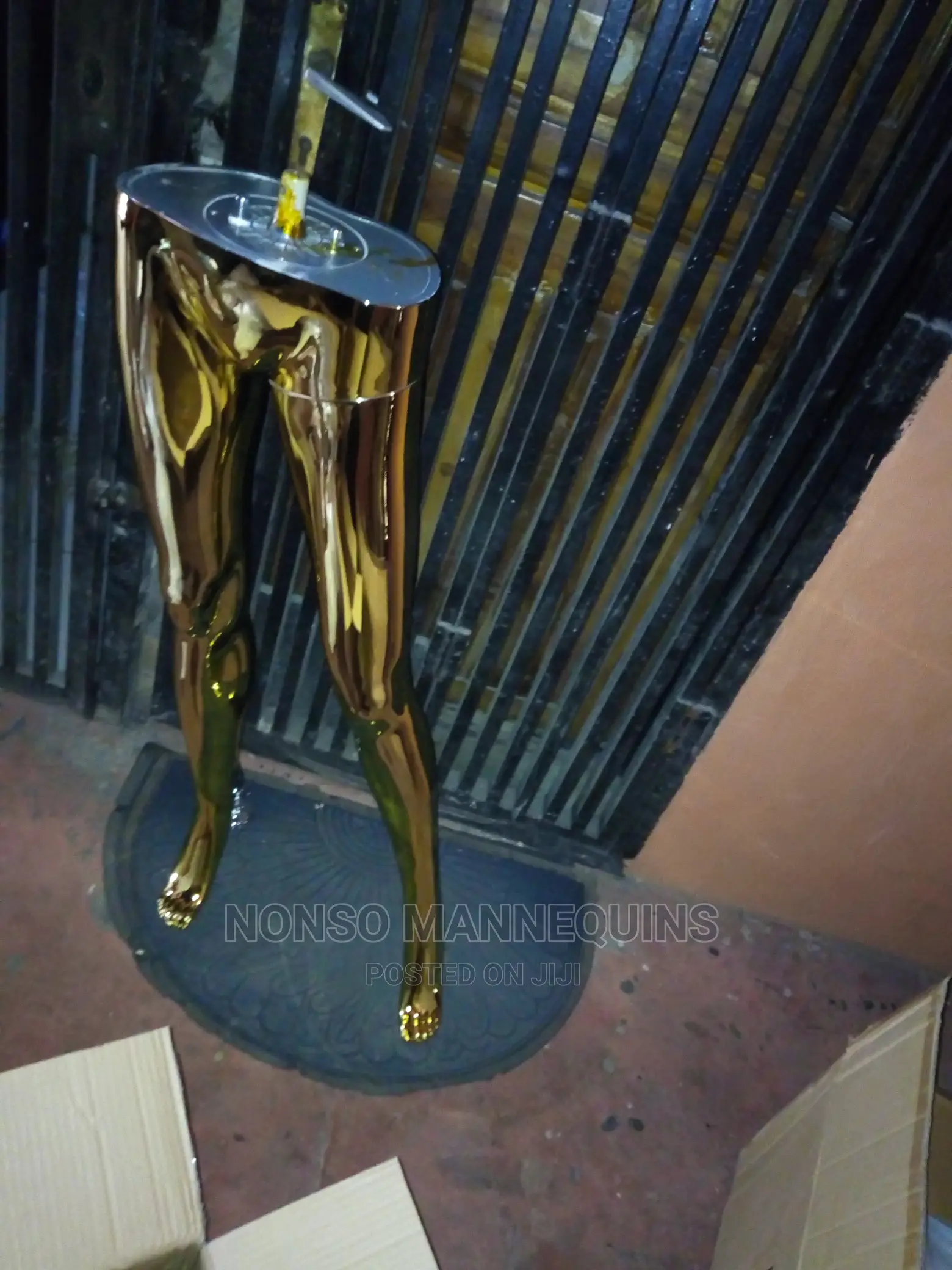 Chrome Gold Female Mannequin With Different Poses Available