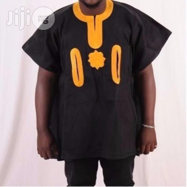 Men's Traditional Dansiki Wear - Black