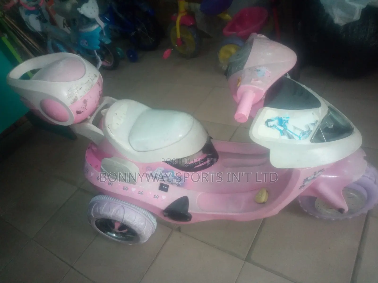 Children Rechageable Tokunbo Power Bike With Reversal