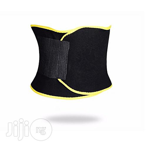 Unisex Sport Body-shaping Bellyband Sexy Underwear Sweat Absorbing Corset Abdomen Belt Color:Yellow Size:L Generic