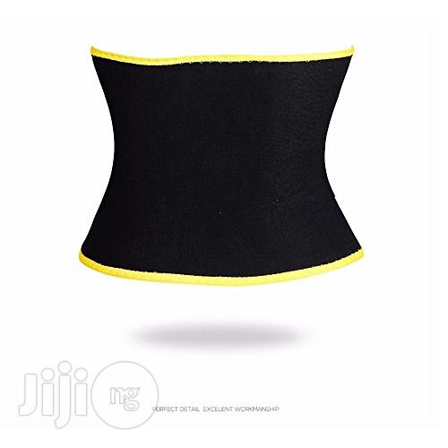 Unisex Sport Body-shaping Bellyband Sexy Underwear Sweat Absorbing Corset Abdomen Belt Color:Yellow Size:L Generic