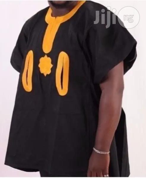 Men's Traditional Dashiki Wear - Black