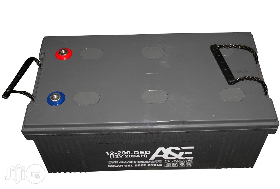 A E 12V 200ah Gel Inverter Battery