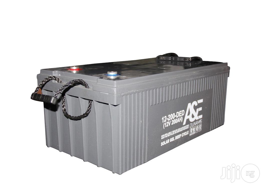 A E 12V 200ah Gel Inverter Battery