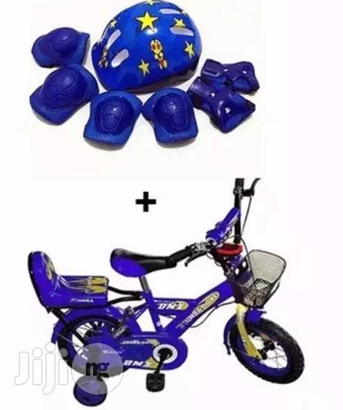 Simba Kids Bicycle + Safety Gears + Helmet - Blue