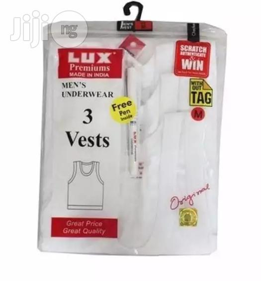 LUX 3 in 1 Men's Singlet - White