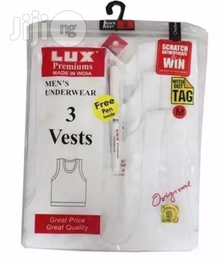 LUX 3 in 1 Men's Singlet - White