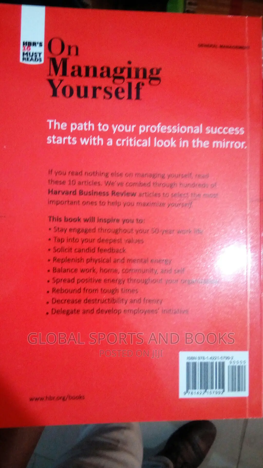 HBR On Managing Your Selve