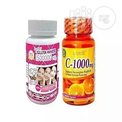 Gluta White Pills 1500000mg Acorbic Vitamin C - 1000mg