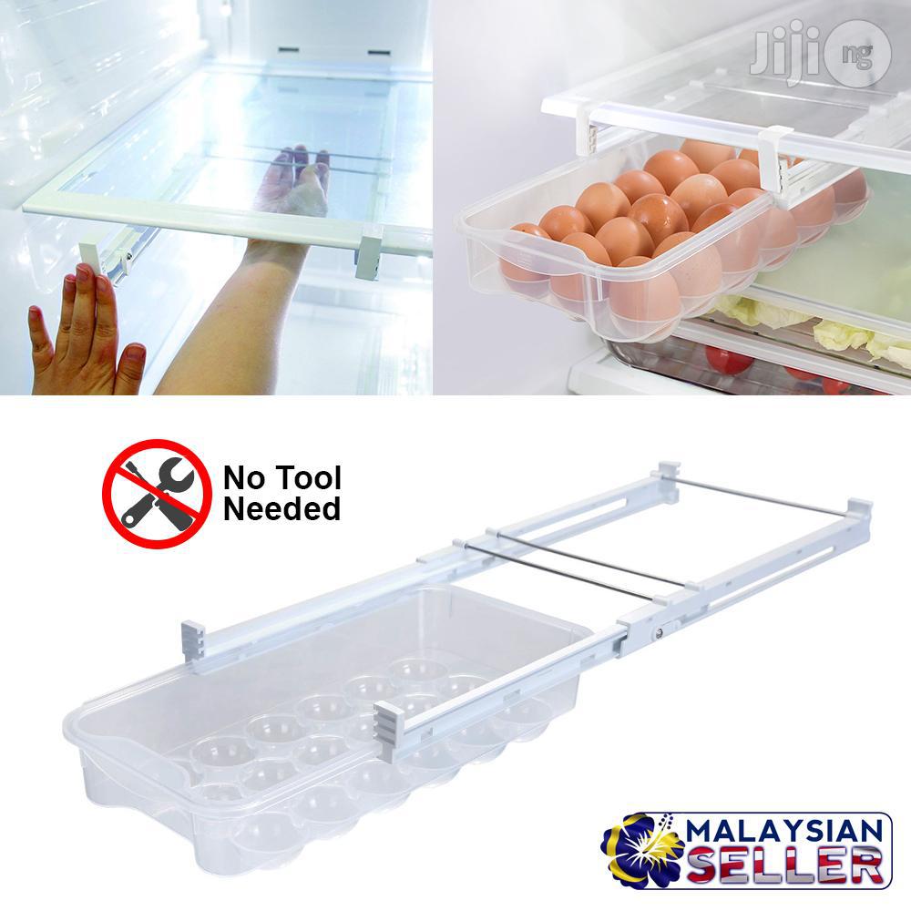 Adjustable Plastic Egg Refgrector Organizer