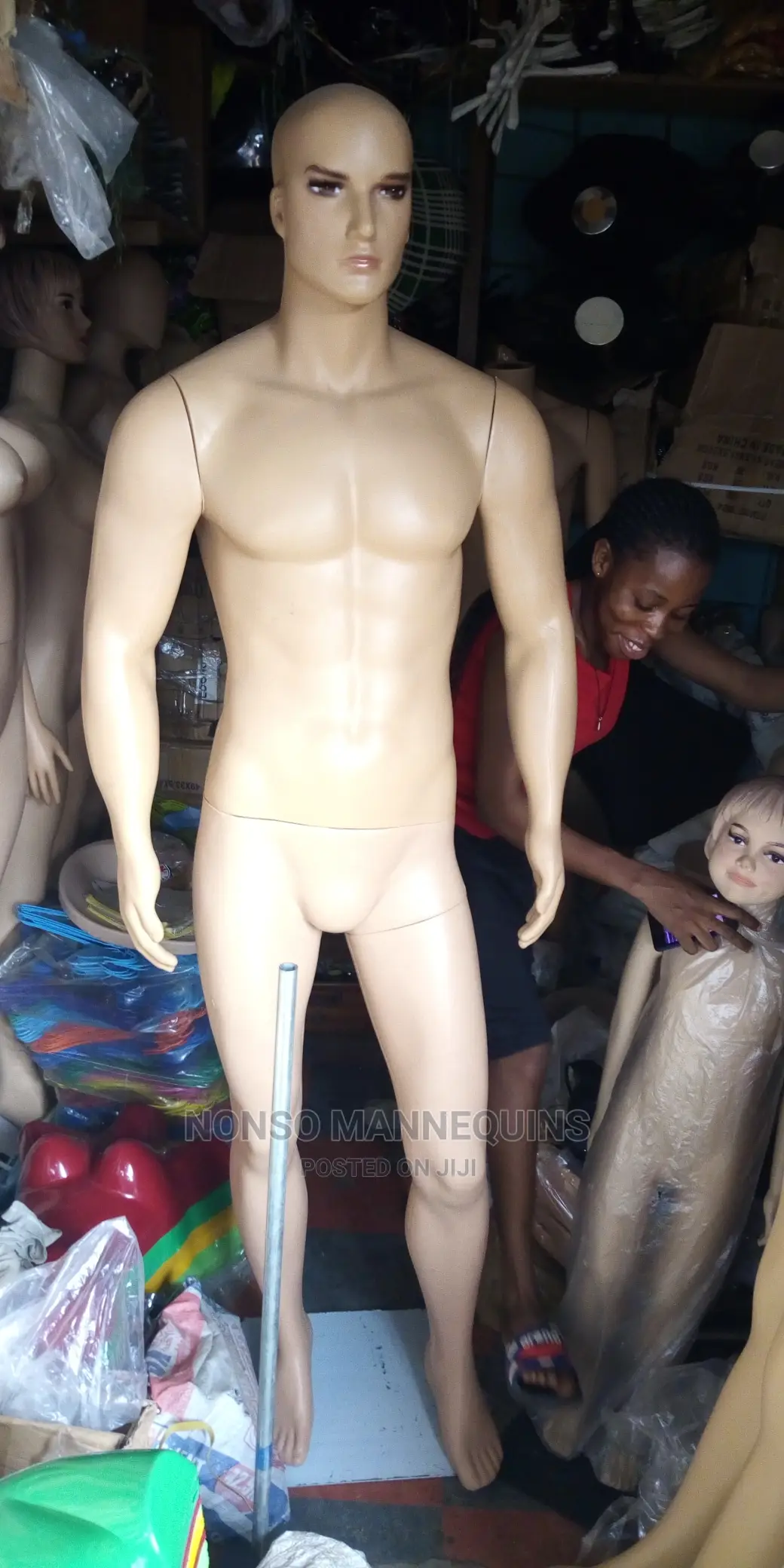 Abolo Head Well Built Body Male Plastic Mannequins
