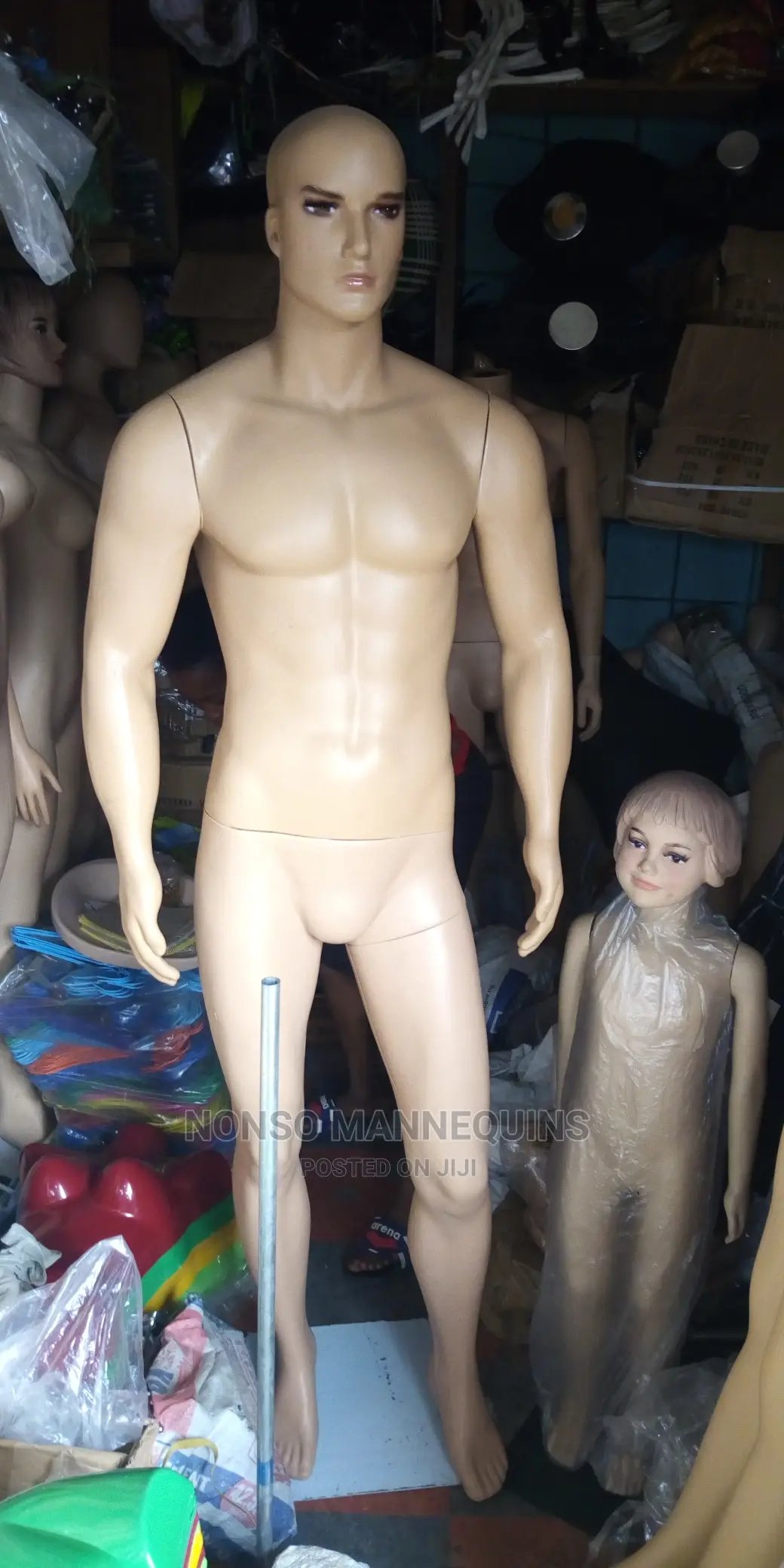 Abolo Head Well Built Body Male Plastic Mannequins