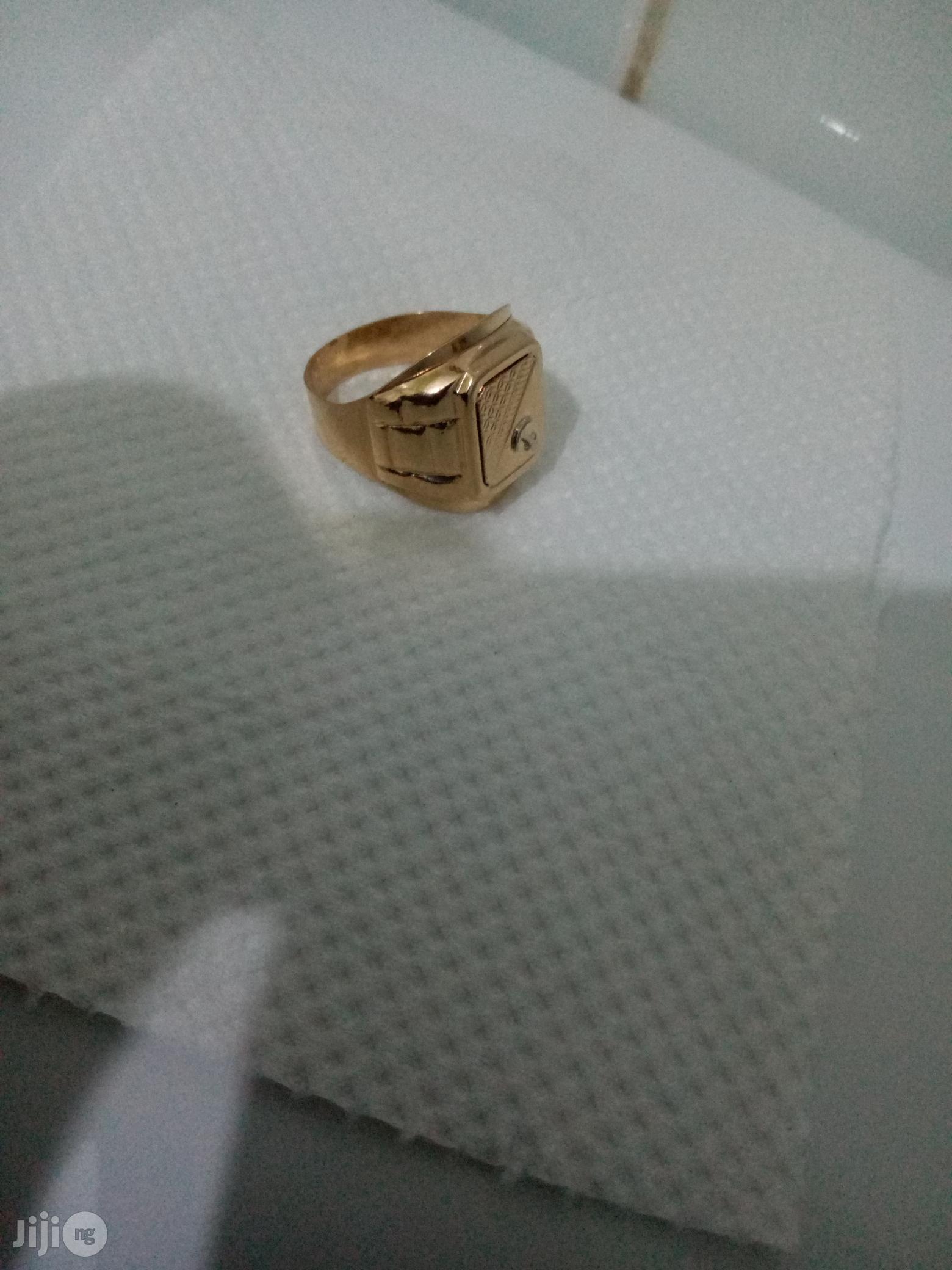Solid 18karat Gold Ring Anchor Logo Design