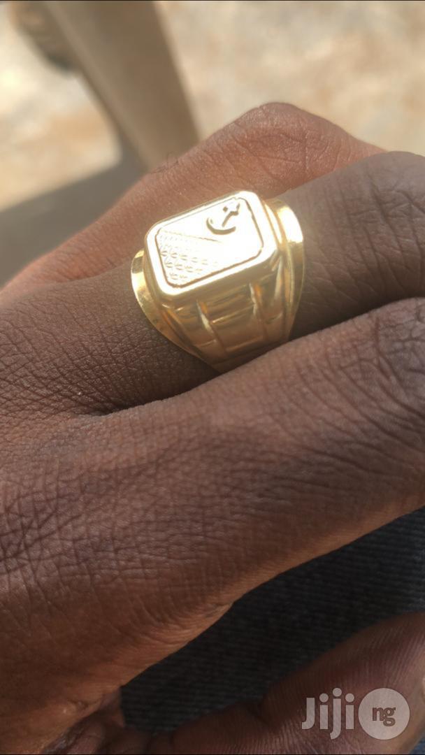 Solid 18karat Gold Ring Anchor Logo Design
