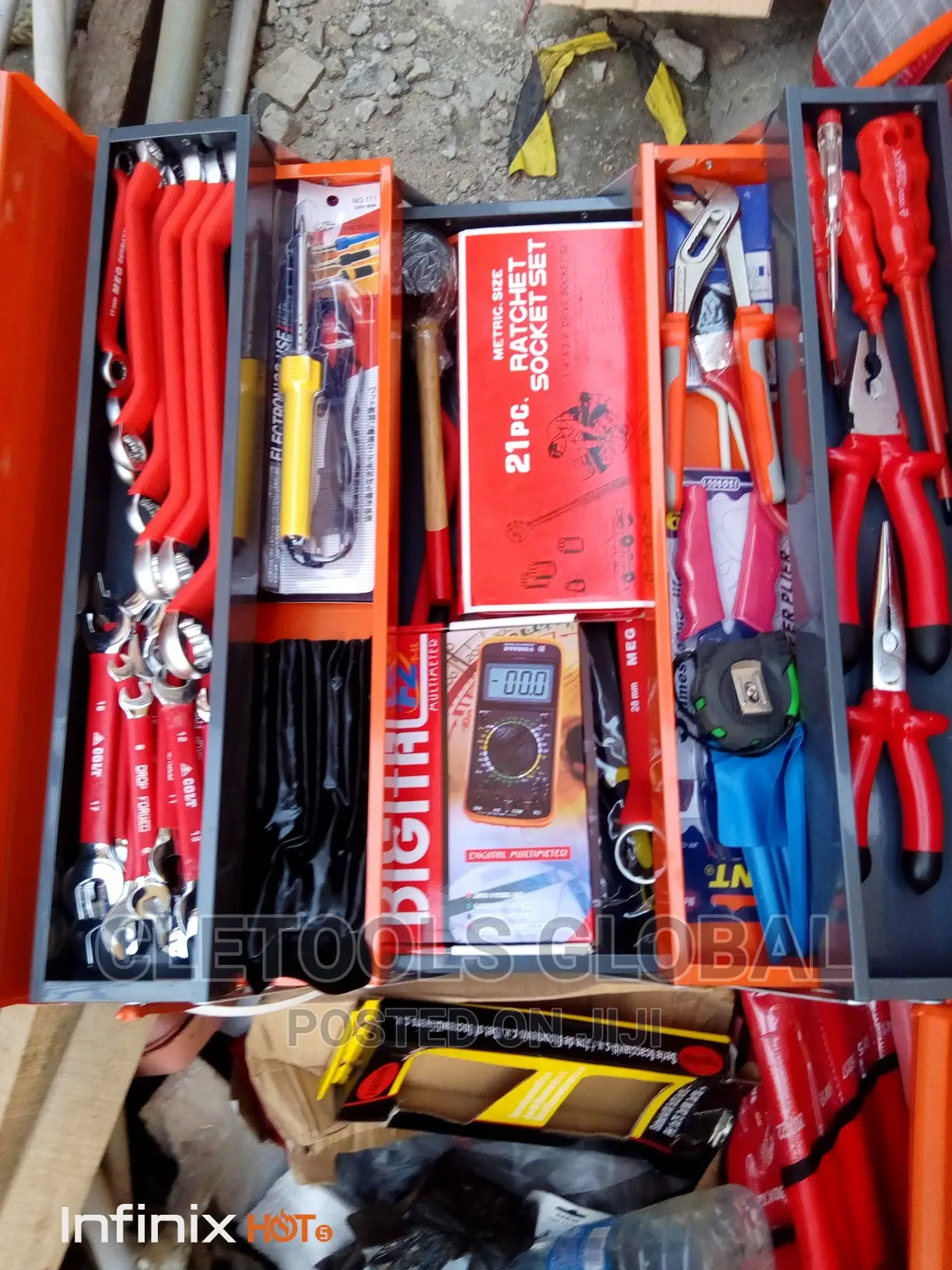 Set of Electrical Tools Box Complete