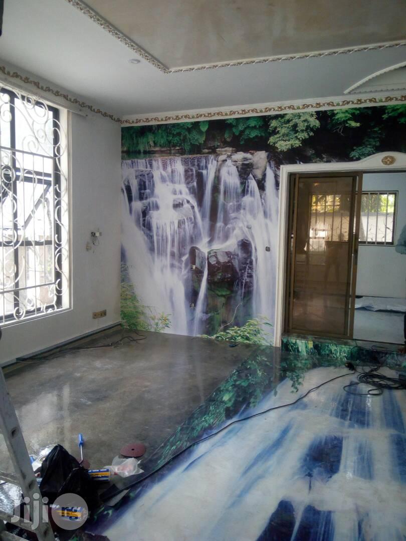 Best Epoxy 3D Floor Interior in Benin City