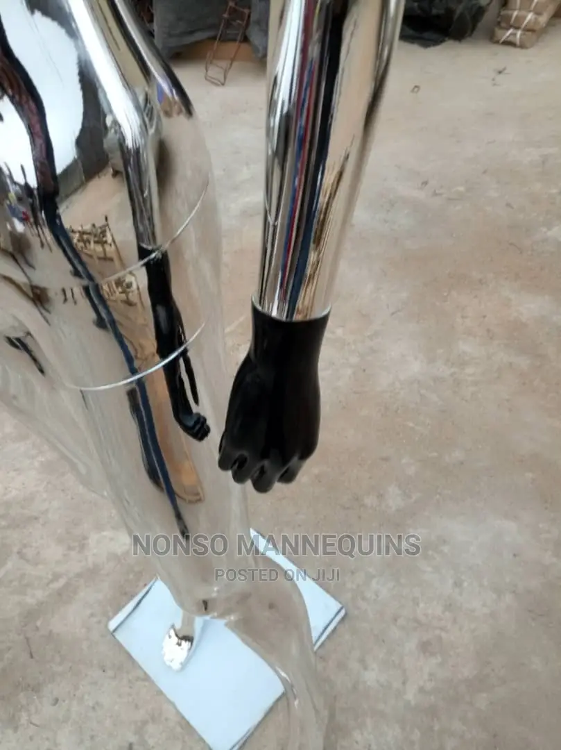 High Quality Silver Chrome Female Display Mannequin