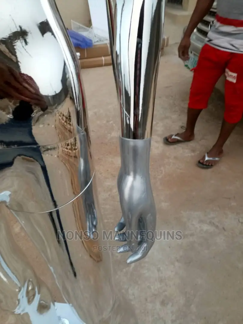 High Quality Silver Chrome Female Display Mannequin
