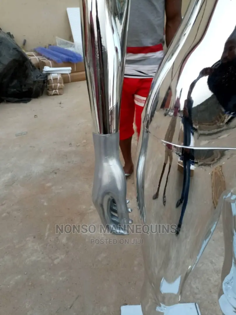 High Quality Silver Chrome Female Display Mannequin
