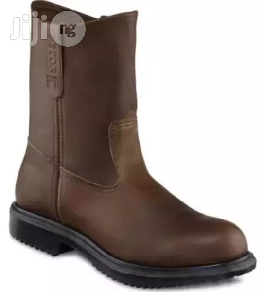 Red Wings Workers Safety Shoes - Brown