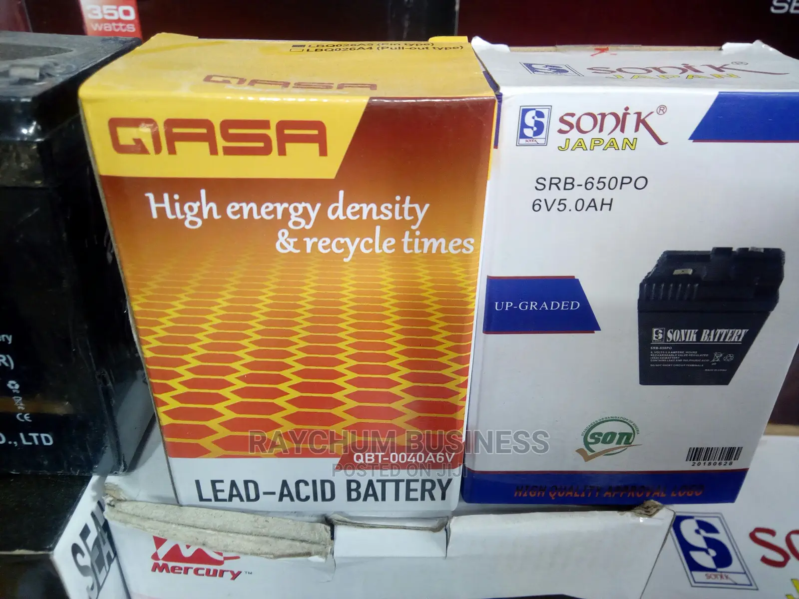 Qasa and Sonic 6V Battery 4ah to 5ah Rechargeable Batteries