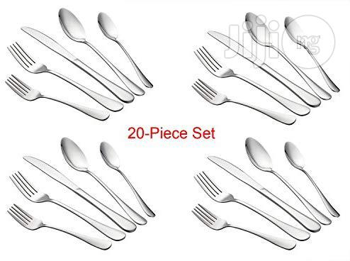 24-piece Cutlery Set, S/S 18/10 Utensils , Knife/Fork/Spoon,