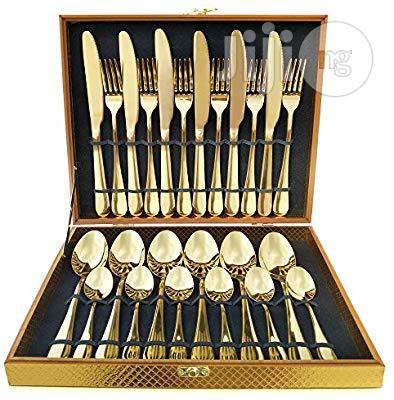 Stainless Steel Flatware For Wedding Festival Ch Party, 24pc