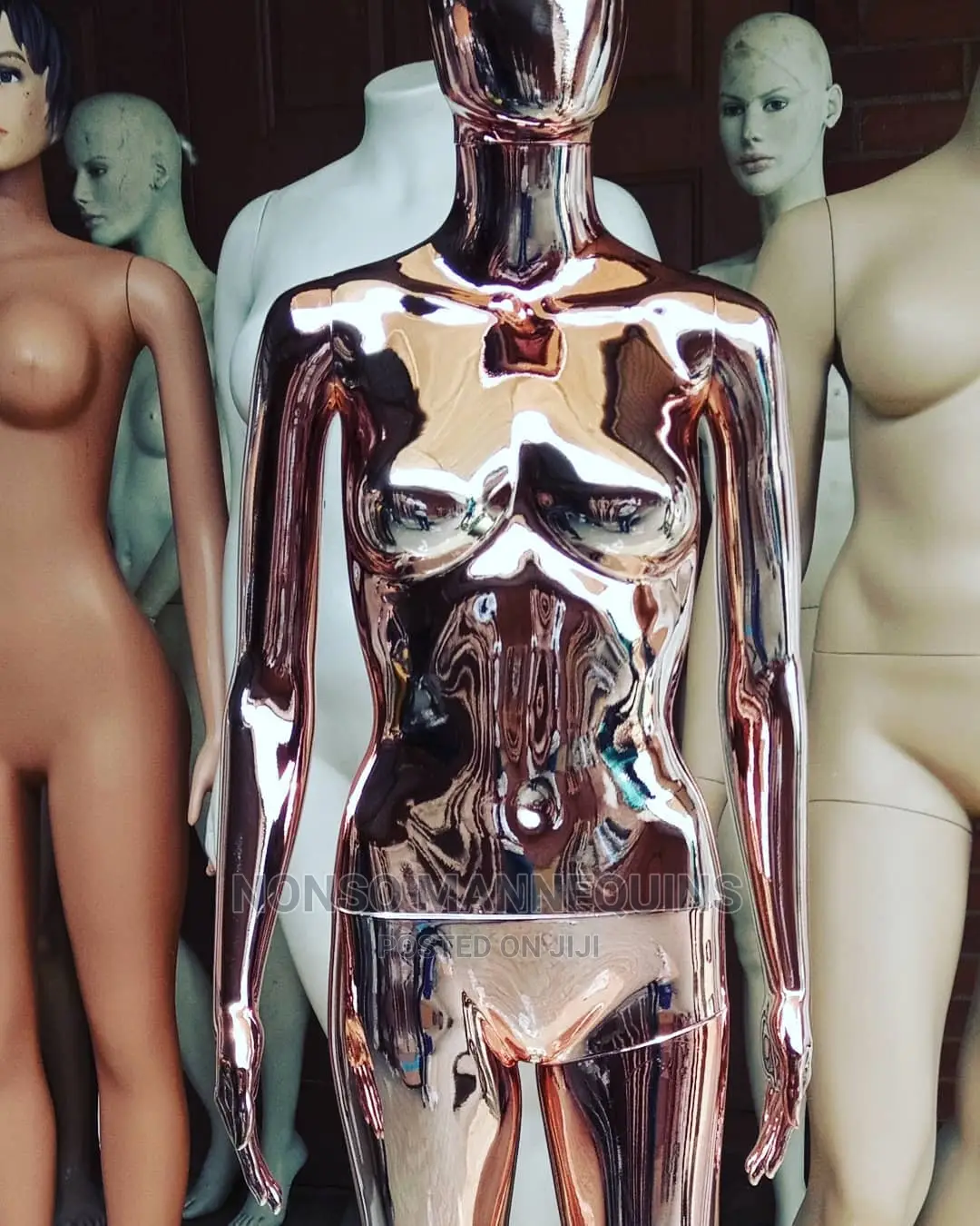 High Quality Rose Gold Female Display Mannequin