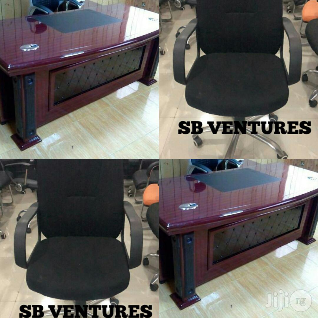 Executive Office Table Together With Executive Chair