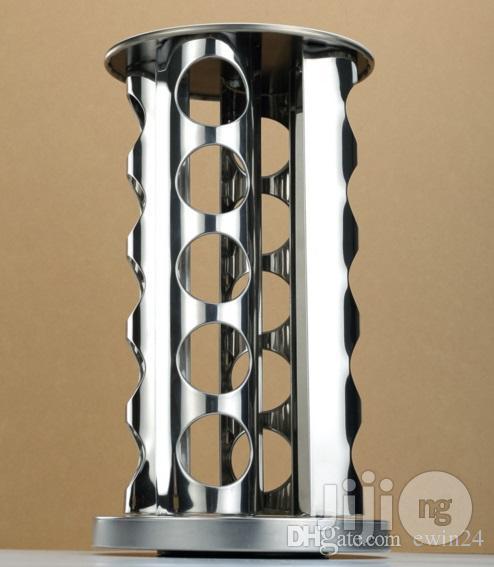 Stainless Steel 20 Jar Revolving Spice Tower Holder Rack Kit