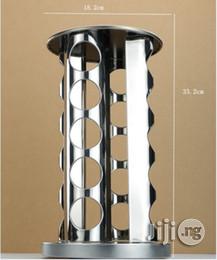 Stainless Steel 20 Jar Revolving Spice Tower Holder Rack Kit